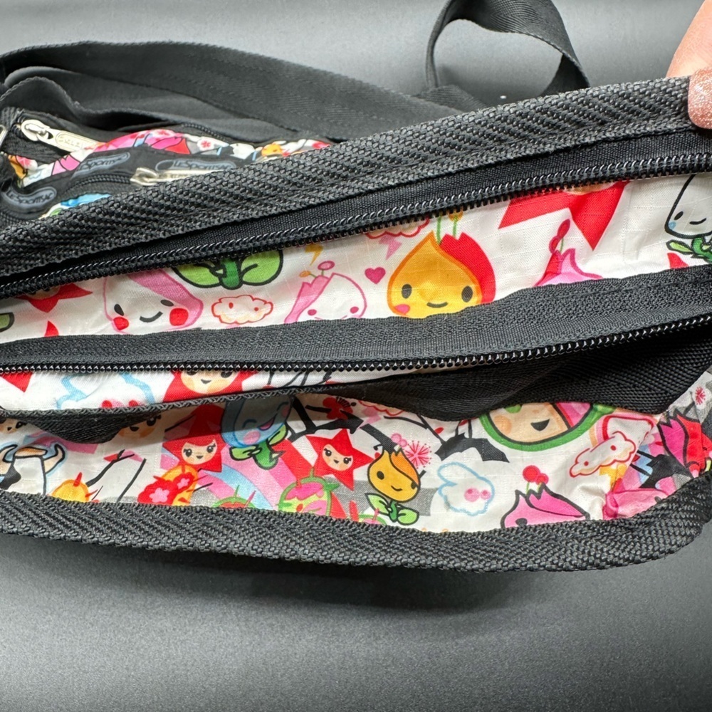 Tokidoki Cactus Party Crossbody Bag Black Strap Charming Characters LeSportsac - Picture 5 of 8